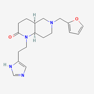 (4aS,8aR)-6-(furan-2-ylmethyl)-1-[2-(1H-imidazol-5-yl)ethyl]-4,4a,5,7,8,8a-hexahydro-3H-1,6-naphthyridin-2-one