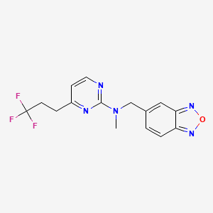 N-(2,1,3-benzoxadiazol-5-ylmethyl)-N-methyl-4-(3,3,3-trifluoropropyl)pyrimidin-2-amine