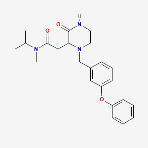 N-isopropyl-N-methyl-2-[3-oxo-1-(3-phenoxybenzyl)-2-piperazinyl]acetamide