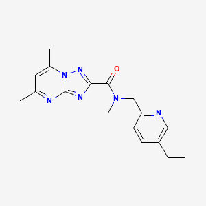 N-[(5-ethylpyridin-2-yl)methyl]-N,5,7-trimethyl[1,2,4]triazolo[1,5-a]pyrimidine-2-carboxamide