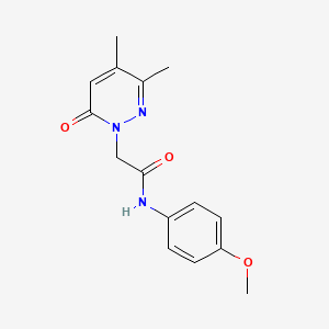 2-(3,4-dimethyl-6-oxopyridazin-1(6H)-yl)-N-(4-methoxyphenyl)acetamide