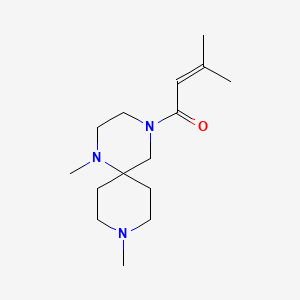 1,9-dimethyl-4-(3-methylbut-2-enoyl)-1,4,9-triazaspiro[5.5]undecane