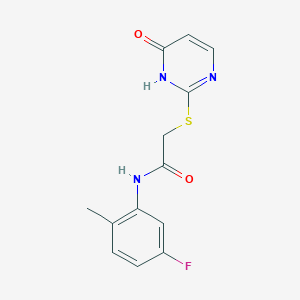 N-(5-fluoro-2-methylphenyl)-2-[(6-oxo-1,6-dihydropyrimidin-2-yl)thio]acetamide