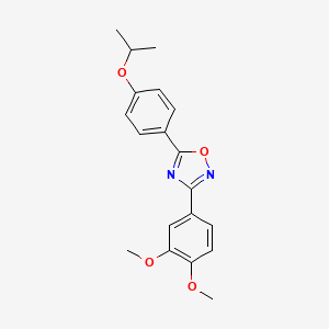 3-(3,4-dimethoxyphenyl)-5-(4-isopropoxyphenyl)-1,2,4-oxadiazole