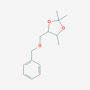 molecular formula C14H20O3 B054234 4-(Benzyloxy-methyl)-2,2,5-trimethyl-[1,3]dioxolane CAS No. 124019-21-2