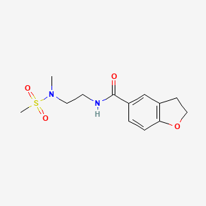 N-{2-[methyl(methylsulfonyl)amino]ethyl}-2,3-dihydro-1-benzofuran-5-carboxamide