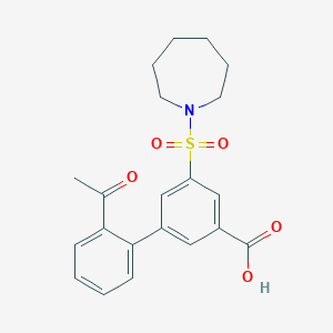 2'-acetyl-5-(azepan-1-ylsulfonyl)biphenyl-3-carboxylic acid