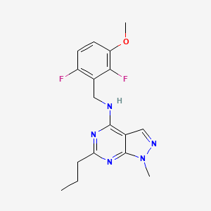 N-(2,6-difluoro-3-methoxybenzyl)-1-methyl-6-propyl-1H-pyrazolo[3,4-d]pyrimidin-4-amine