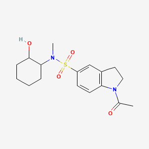 molecular formula C17H24N2O4S B5423490 1-acetyl-N-(2-hydroxycyclohexyl)-N-methyl-5-indolinesulfonamide 