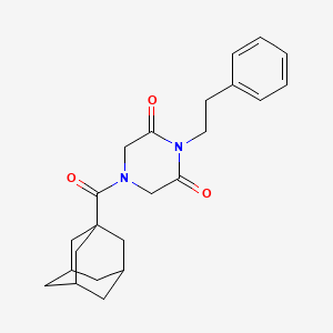 4-(1-adamantylcarbonyl)-1-(2-phenylethyl)-2,6-piperazinedione