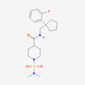 1-[(dimethylamino)sulfonyl]-N-{[1-(2-fluorophenyl)cyclopentyl]methyl}-4-piperidinecarboxamide