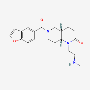 rel-(4aS,8aR)-6-(1-benzofuran-5-ylcarbonyl)-1-[2-(methylamino)ethyl]octahydro-1,6-naphthyridin-2(1H)-one hydrochloride