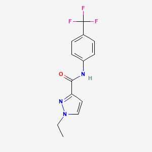 1-ethyl-N-[4-(trifluoromethyl)phenyl]-1H-pyrazole-3-carboxamide