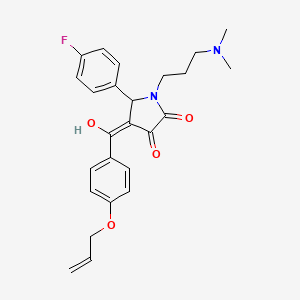 1-[3-(dimethylamino)propyl]-5-(4-fluorophenyl)-3-hydroxy-4-[4-(prop-2-en-1-yloxy)benzoyl]-2,5-dihydro-1H-pyrrol-2-one