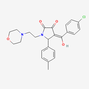 4-(4-chlorobenzoyl)-3-hydroxy-5-(4-methylphenyl)-1-[2-(morpholin-4-yl)ethyl]-2,5-dihydro-1H-pyrrol-2-one