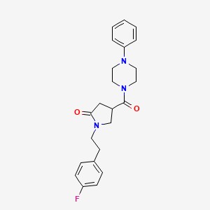 1-[2-(4-Fluorophenyl)ethyl]-4-[(4-phenylpiperazin-1-yl)carbonyl]pyrrolidin-2-one