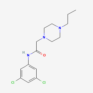 molecular formula C15H21Cl2N3O B5424382 N-(3,5-dichlorophenyl)-2-(4-propylpiperazin-1-yl)acetamide 