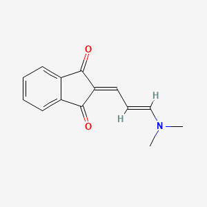 molecular formula C14H13NO2 B5424448 2-[(E)-3-(dimethylamino)prop-2-enylidene]indene-1,3-dione 