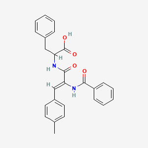 molecular formula C26H24N2O4 B5424512 N-[2-(benzoylamino)-3-(4-methylphenyl)acryloyl]phenylalanine 