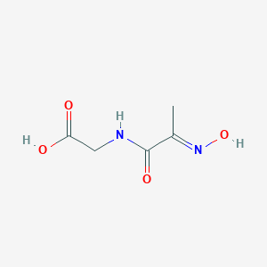 molecular formula C5H8N2O4 B054247 2-[[(2E)-2-hydroxyiminopropanoyl]amino]acetic acid CAS No. 125160-36-3