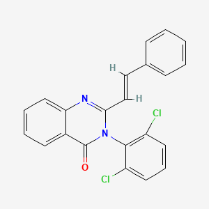 molecular formula C22H14Cl2N2O B5424906 3-(2,6-dichlorophenyl)-2-(2-phenylvinyl)-4(3H)-quinazolinone 