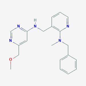 N-({2-[benzyl(methyl)amino]pyridin-3-yl}methyl)-6-(methoxymethyl)pyrimidin-4-amine