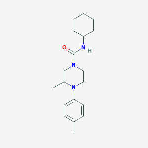 N-cyclohexyl-3-methyl-4-(4-methylphenyl)piperazine-1-carboxamide