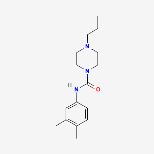 N-(3,4-dimethylphenyl)-4-propylpiperazine-1-carboxamide