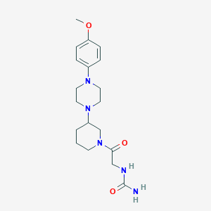 N-(2-{3-[4-(4-methoxyphenyl)-1-piperazinyl]-1-piperidinyl}-2-oxoethyl)urea