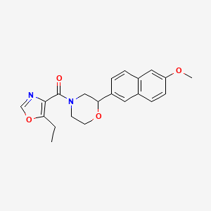 4-[(5-ethyl-1,3-oxazol-4-yl)carbonyl]-2-(6-methoxy-2-naphthyl)morpholine