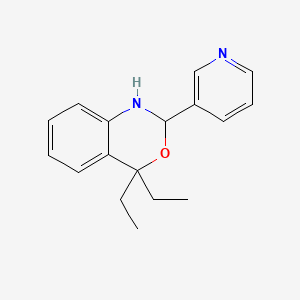 4,4-DIETHYL-2-(PYRIDIN-3-YL)-2,4-DIHYDRO-1H-3,1-BENZOXAZINE