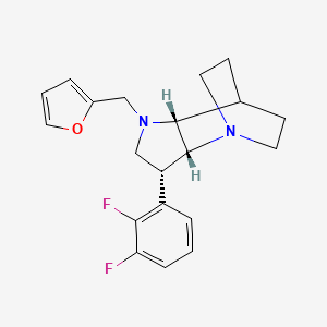 (3R*,3aR*,7aR*)-3-(2,3-difluorophenyl)-1-(2-furylmethyl)octahydro-4,7-ethanopyrrolo[3,2-b]pyridine