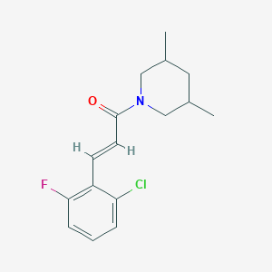 molecular formula C16H19ClFNO B5425514 (2E)-3-(2-chloro-6-fluorophenyl)-1-(3,5-dimethylpiperidin-1-yl)prop-2-en-1-one 