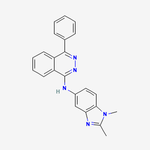 molecular formula C23H19N5 B5425523 N-(1,2-dimethyl-1H-benzimidazol-5-yl)-4-phenyl-1-phthalazinamine 