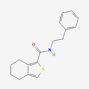 molecular formula C17H19NOS B5425532 N-(2-phenylethyl)-4,5,6,7-tetrahydro-2-benzothiophene-1-carboxamide 