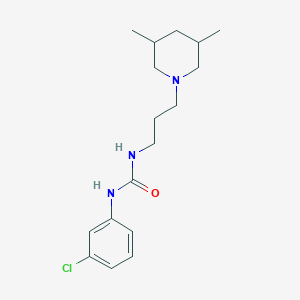 N-(3-chlorophenyl)-N'-[3-(3,5-dimethyl-1-piperidinyl)propyl]urea