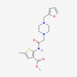 methyl 2-({[4-(2-furylmethyl)-1-piperazinyl]acetyl}amino)-5-methyl-3-thiophenecarboxylate