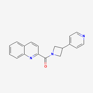 2-{[3-(4-pyridinyl)-1-azetidinyl]carbonyl}quinoline