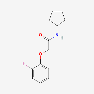 molecular formula C13H16FNO2 B5425737 N-cyclopentyl-2-(2-fluorophenoxy)acetamide CAS No. 897547-26-1