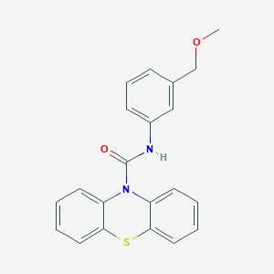 molecular formula C21H18N2O2S B5425769 N-[3-(methoxymethyl)phenyl]-10H-phenothiazine-10-carboxamide 