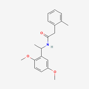 N-[1-(2,5-dimethoxyphenyl)ethyl]-2-(2-methylphenyl)acetamide