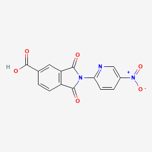 2-(5-nitro-2-pyridinyl)-1,3-dioxo-5-isoindolinecarboxylic acid