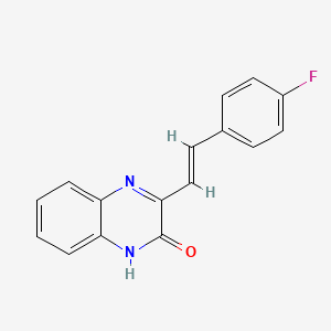 3-[2-(4-fluorophenyl)vinyl]-2(1H)-quinoxalinone