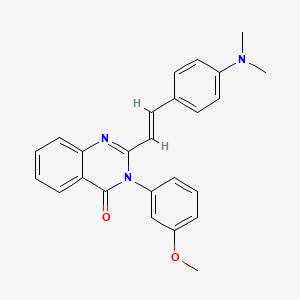 2-[(1E)-2-[4-(DIMETHYLAMINO)PHENYL]ETHENYL]-3-(3-METHOXYPHENYL)-3,4-DIHYDROQUINAZOLIN-4-ONE