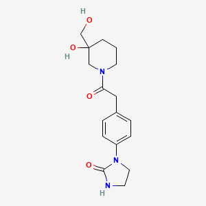 1-(4-{2-[3-hydroxy-3-(hydroxymethyl)-1-piperidinyl]-2-oxoethyl}phenyl)-2-imidazolidinone