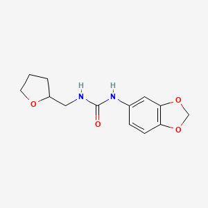 N-(1,3-BENZODIOXOL-5-YL)-N'-TETRAHYDRO-2-FURANYLMETHYLUREA