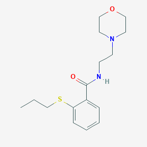 N-[2-(morpholin-4-yl)ethyl]-2-(propylsulfanyl)benzamide