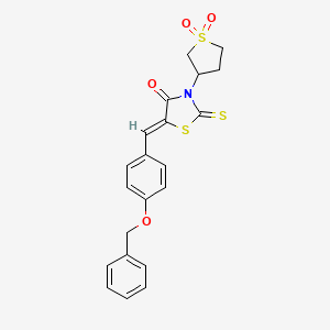 5-[4-(benzyloxy)benzylidene]-3-(1,1-dioxidotetrahydro-3-thienyl)-2-thioxo-1,3-thiazolidin-4-one