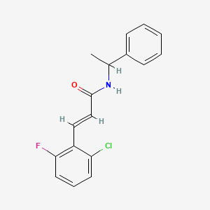 molecular formula C17H15ClFNO B5426054 3-(2-chloro-6-fluorophenyl)-N-(1-phenylethyl)acrylamide 