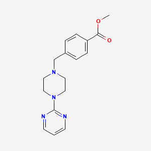 molecular formula C17H20N4O2 B5426060 Methyl 4-[(4-pyrimidin-2-ylpiperazin-1-yl)methyl]benzoate 